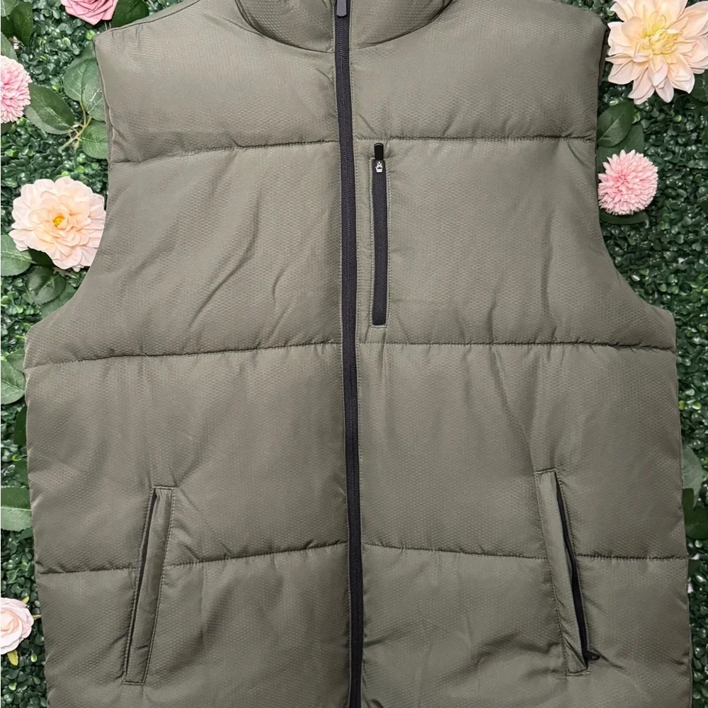 Tek Gear Men's Olive Green Puffer Vest